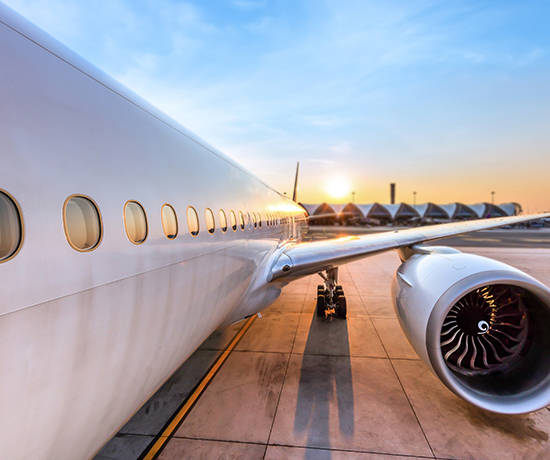By plane